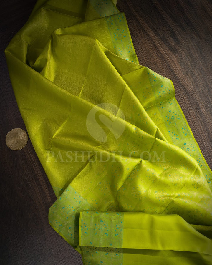 Parrot Green Kanjivaram Silk Saree-D683(C)