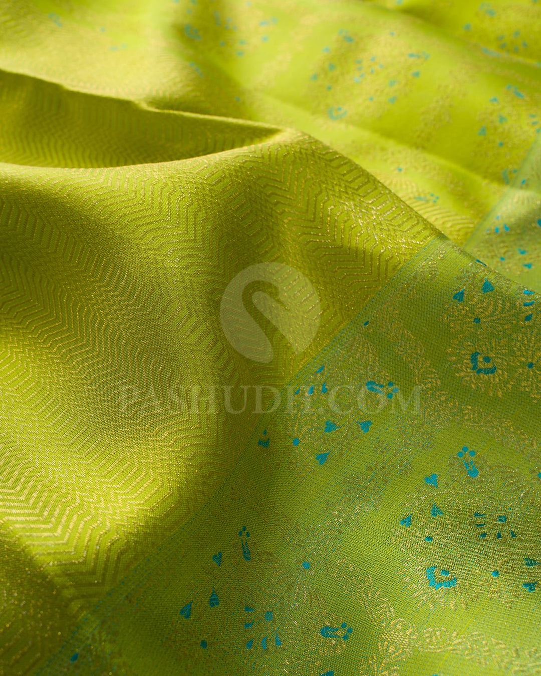 Parrot Green Kanjivaram Silk Saree-D683(C)