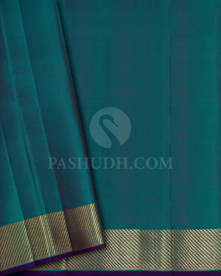 Rani Pink,Sky Blue,Punch Pink And Emerald Green Kanjivaram Silk Saree-DJ442(F)