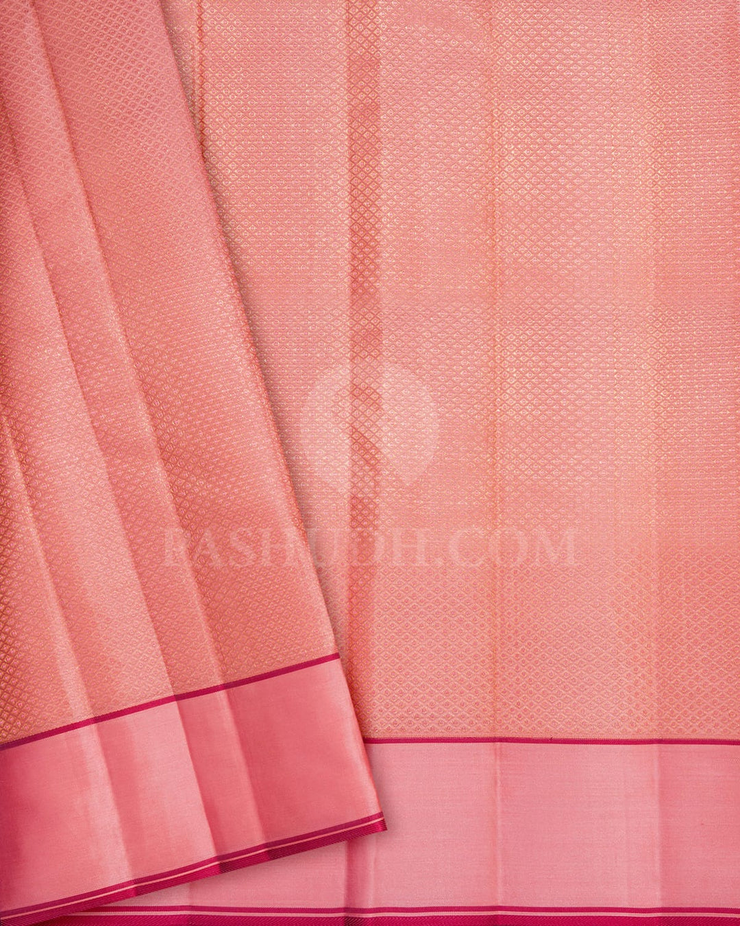 Punch Pink Kanjivaram Silk Saree-DJ452(B)