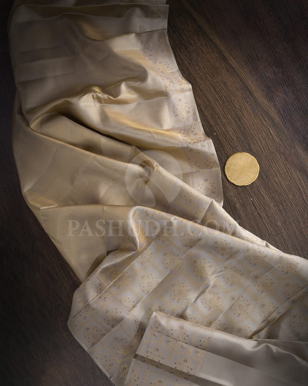 Agreeable Grey With Repose Grey Kanjivaram Silk Saree-D683(D)