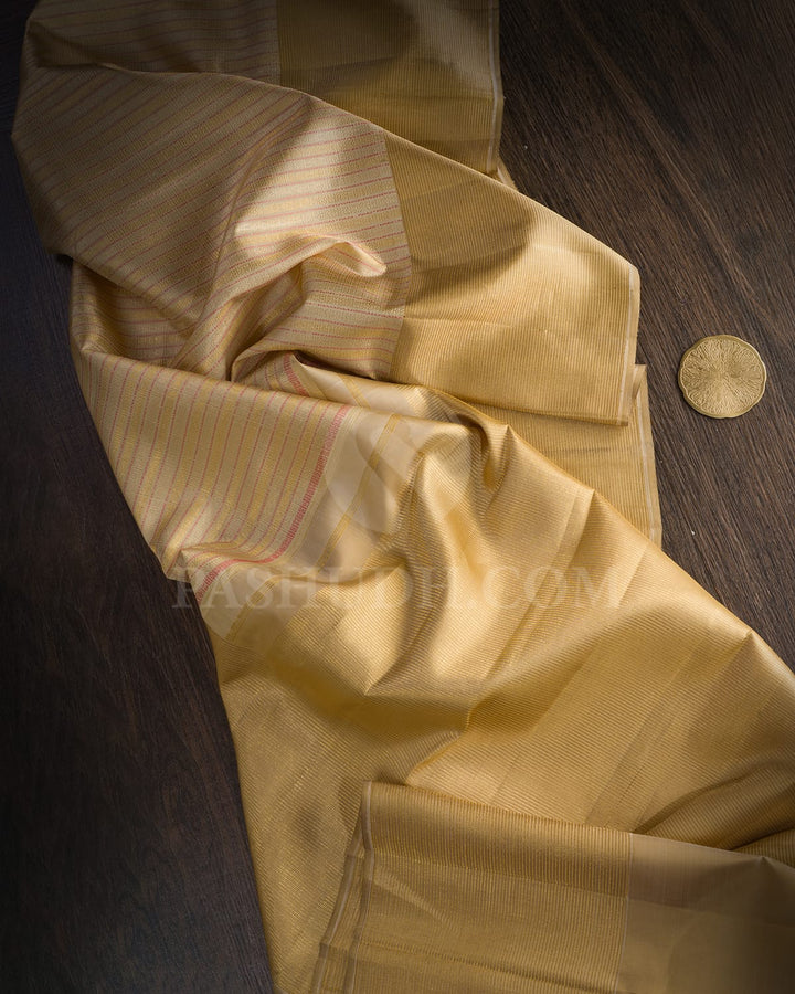 Cream With Beige Kanjivaram Silk Saree-S1647(B)