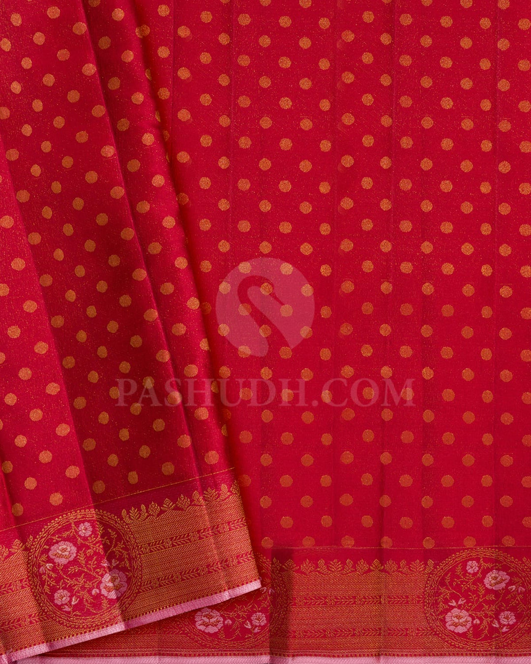 Dark Red Bridal Kanjivaram Silk Saree-DJ450(B)
