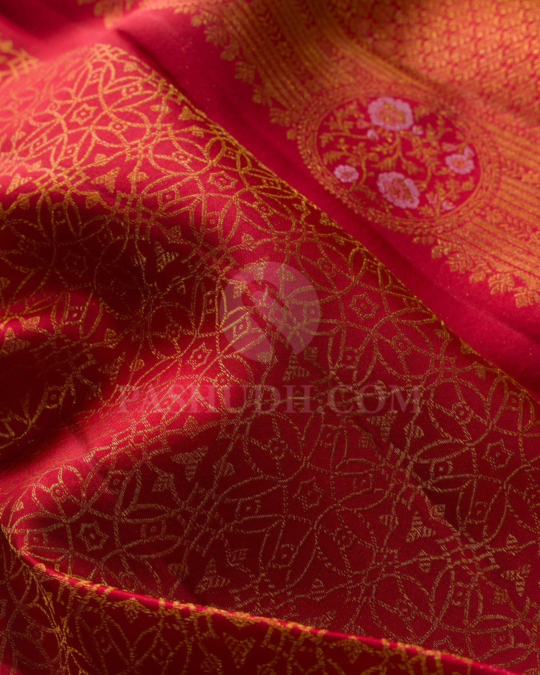 Dark Red Bridal Kanjivaram Silk Saree-DJ450(B)