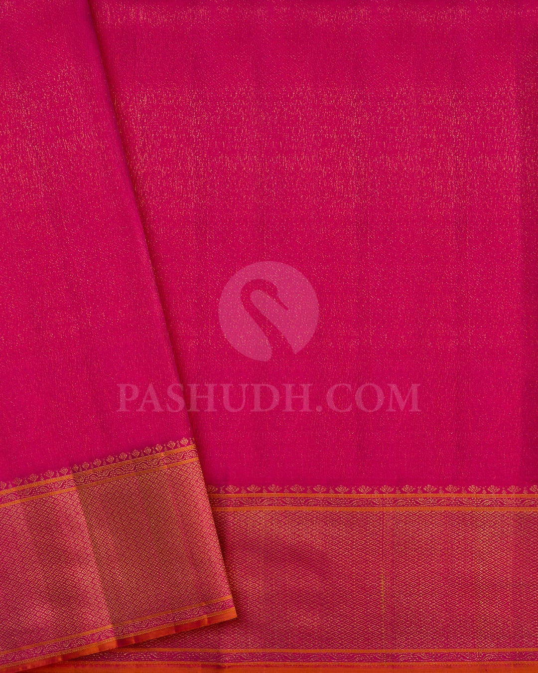 Shades Of Pink,Green With Red Violet Kanjivaram Silk Saree-D645(F)