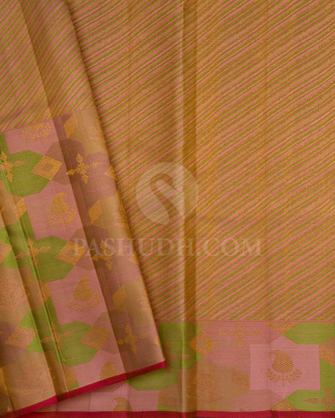 Mango Yellow Kanjivaram Silk Saree-DJ424(G)