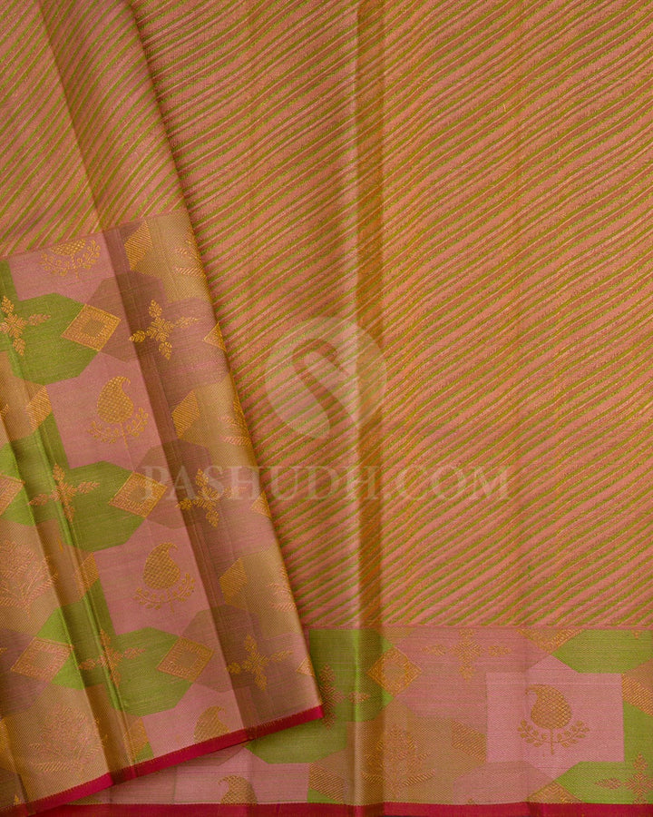 Mango Yellow Kanjivaram Silk Saree-DJ424(G)