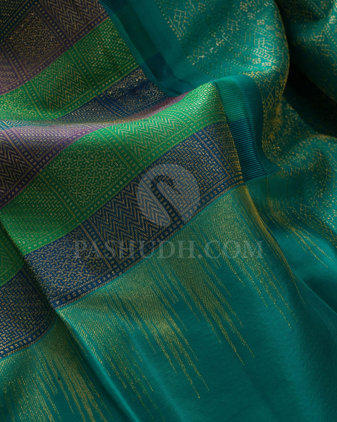 Shades Of Green Kanjivaram Silk Saree-DJ436(D)