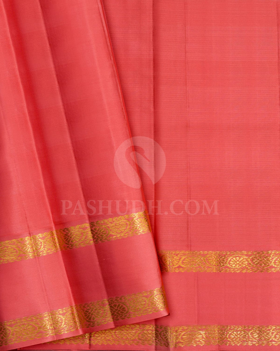 Lilac,Pink And Dusty Pink With Coral Pink Kanjivaram Silk Saree-DJ382(G)