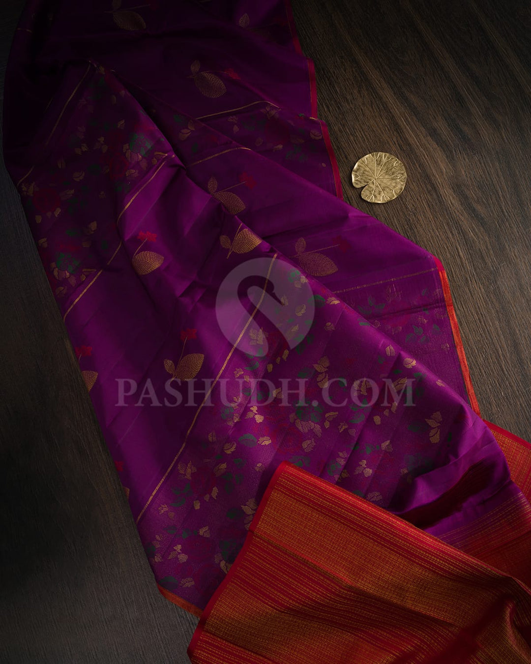 Irish Purple Kanjivaram Silk Saree-DJ435(C)