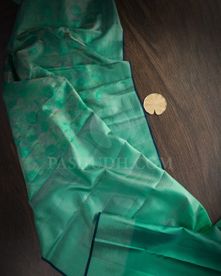 Spring Green Kanjivaram Silk Saree-DJ405(D)
