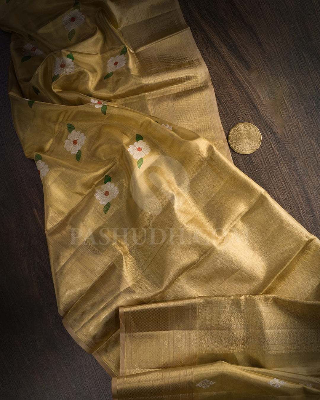 Gold Bridal Kanjivaram Silk Saree-DA7