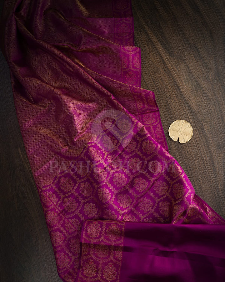 Palatinate Purple Kanjivaram Silk Saree-D683(B)