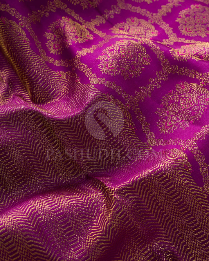 Palatinate Purple Kanjivaram Silk Saree-D683(B)