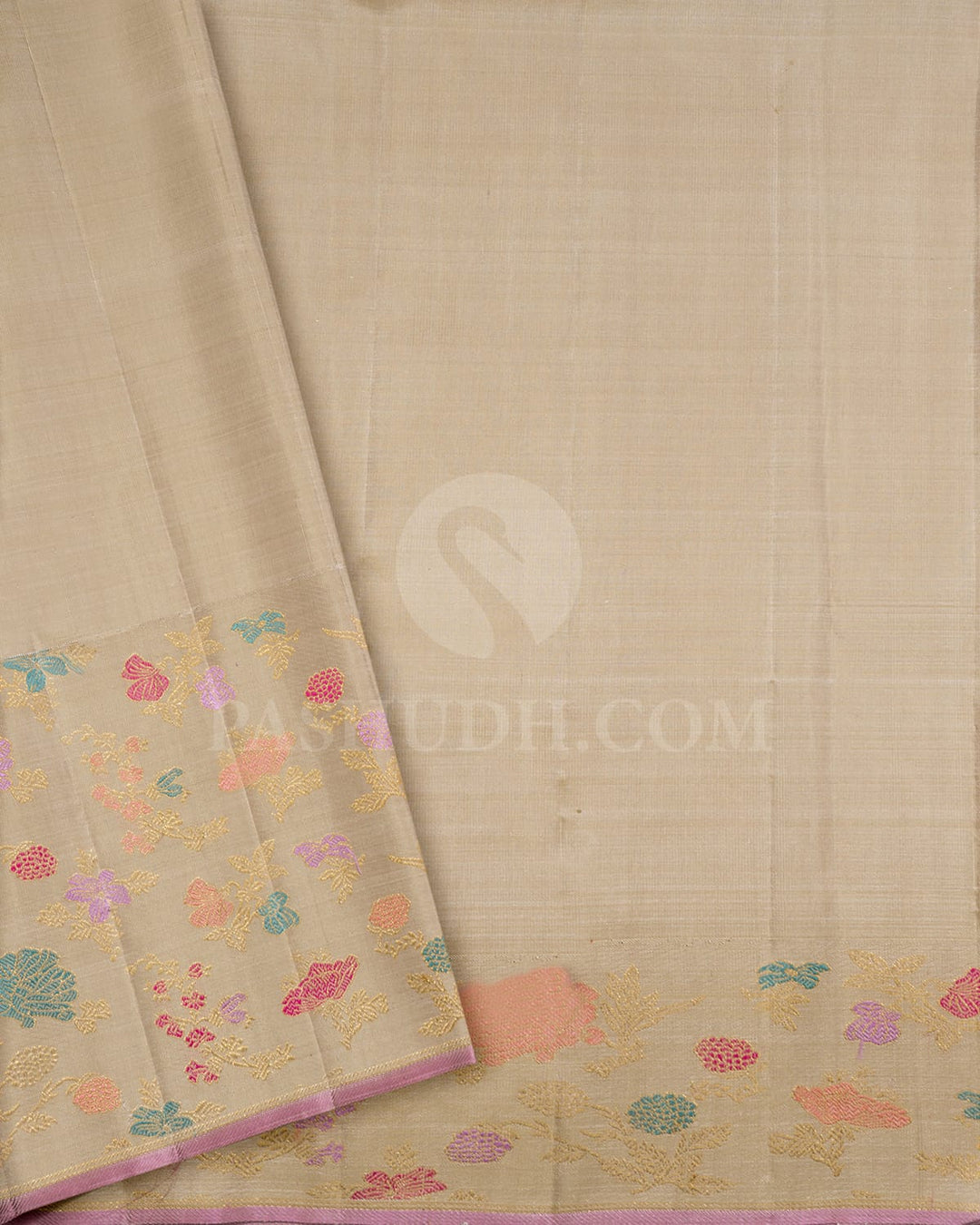Dual Shaded Navy Blue Kanjivaram Silk Saree-S1766(A)