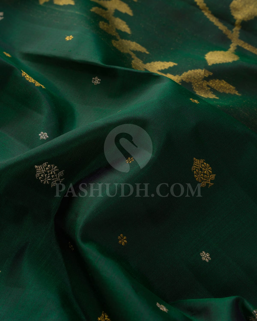 Bottle Green Paithani Kanjivaram Silk Saree-S1723(B)