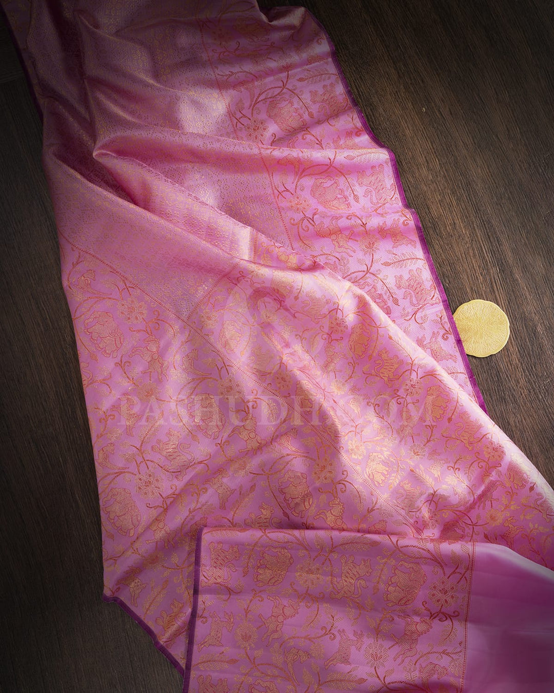 Pastel Lavender Kanjivaram Silk Saree-S1503(I)