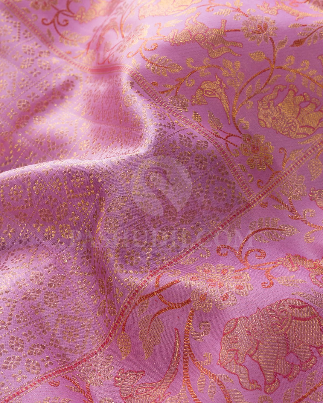 Pastel Lavender Kanjivaram Silk Saree-S1503(I)