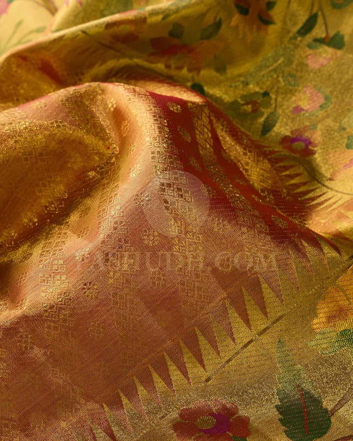 Red Bridal Tissue Kanjivaram Silk Saree-S1700(B)