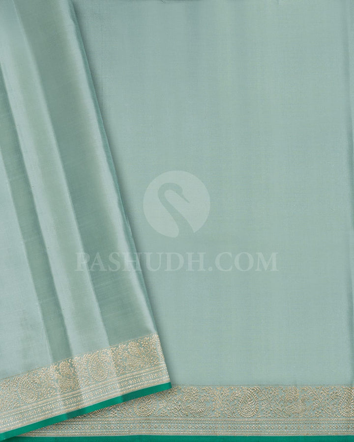 Laurel Green Kanjivaram Silk Saree-S1588(B)