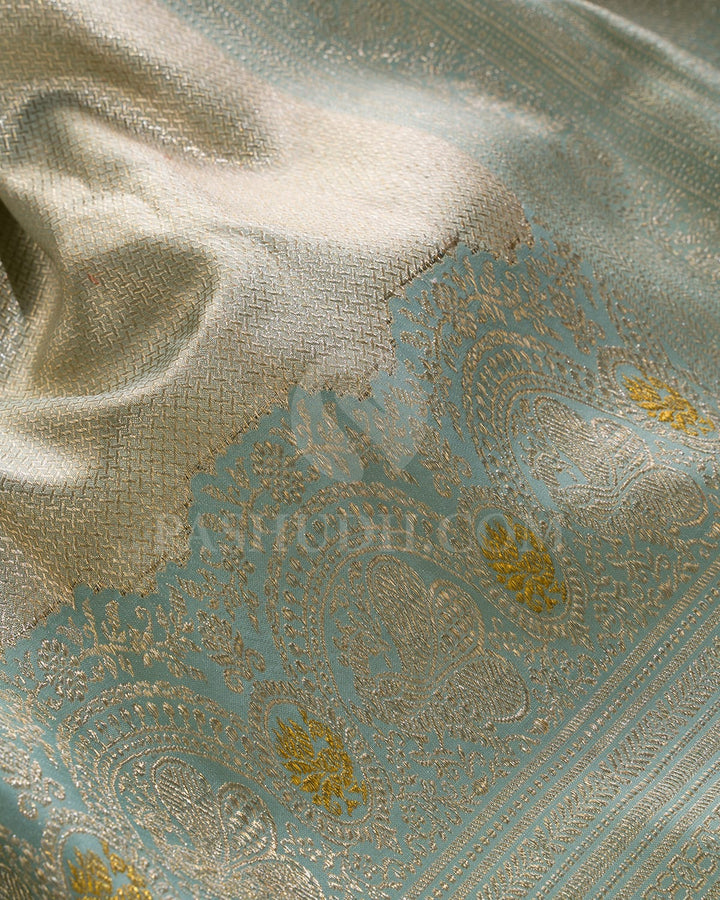 Laurel Green Kanjivaram Silk Saree-S1588(B)