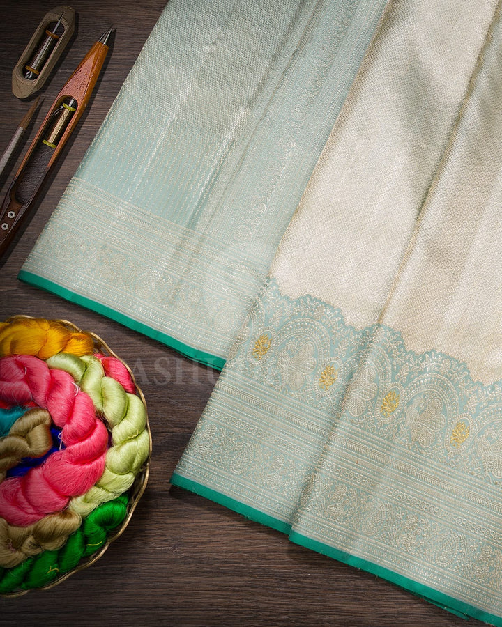 Laurel Green Kanjivaram Silk Saree-S1588(B)
