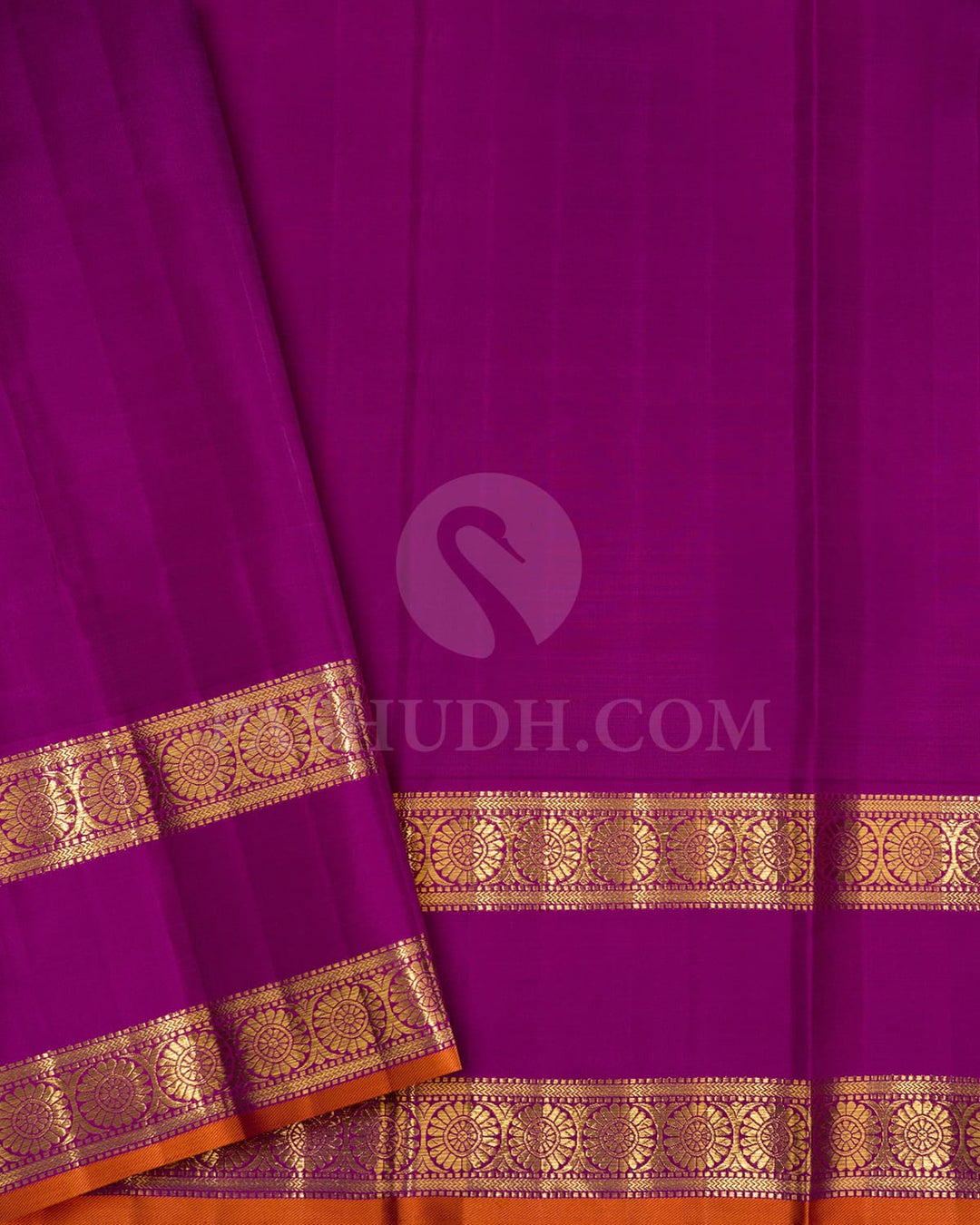 Sapphire Green With Purple Kanjivaram Silk Saree-S1748(B)
