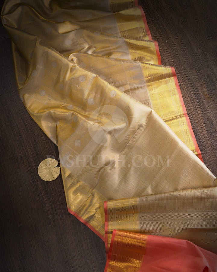 Grey Traditional Kanjivaram Silk Saree-S1726(B)