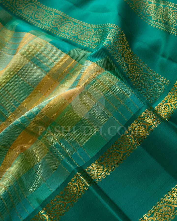 Multicolored Kanjivaram Silk Saree-DJ382(H)