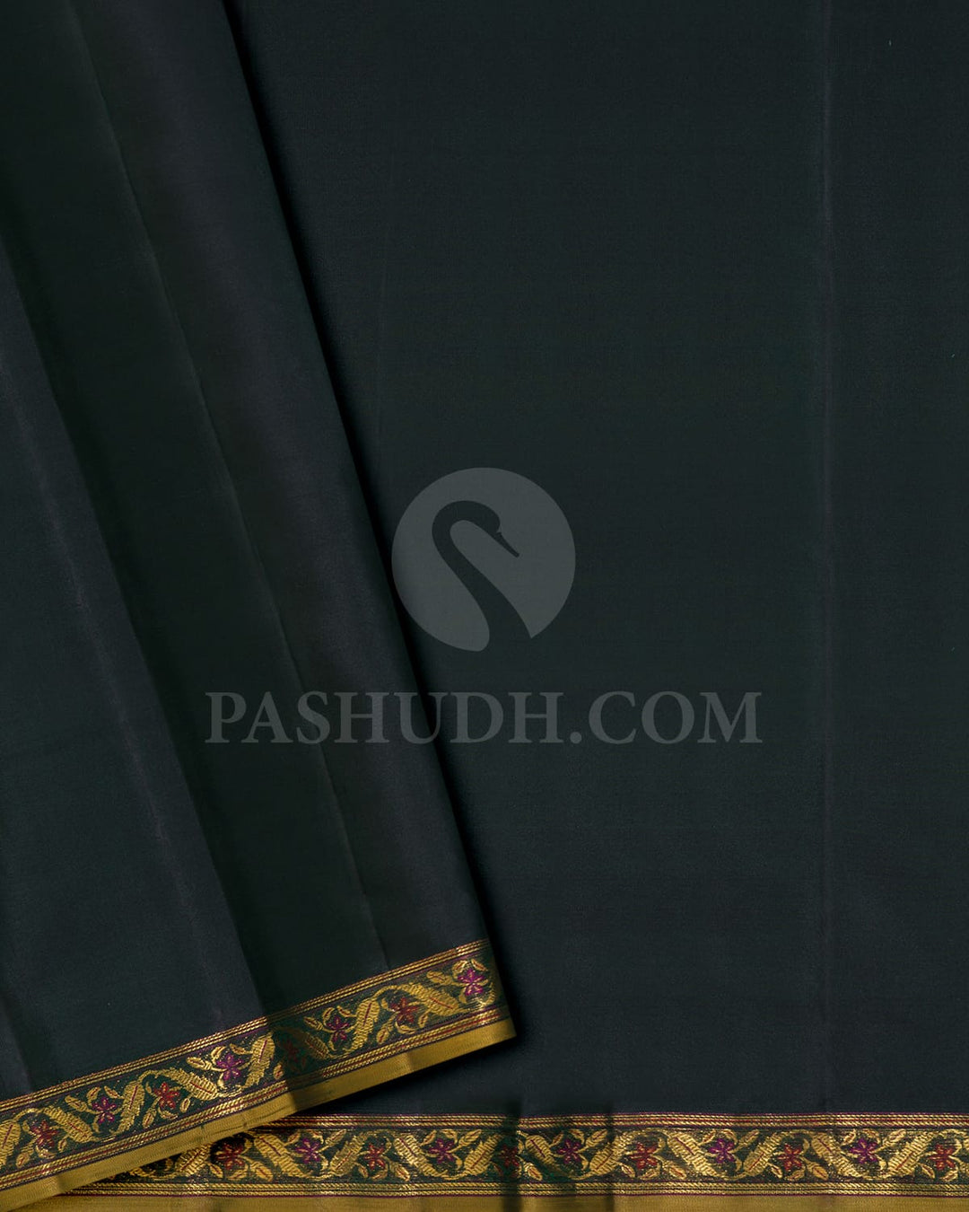 Bottle Green Kanjivaram Silk Saree-DJ444(C)