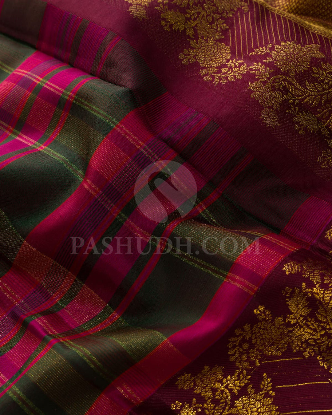 Multicolor With Betel Nut Traditional Kanjivaram Silk Saree-DJ449(C)