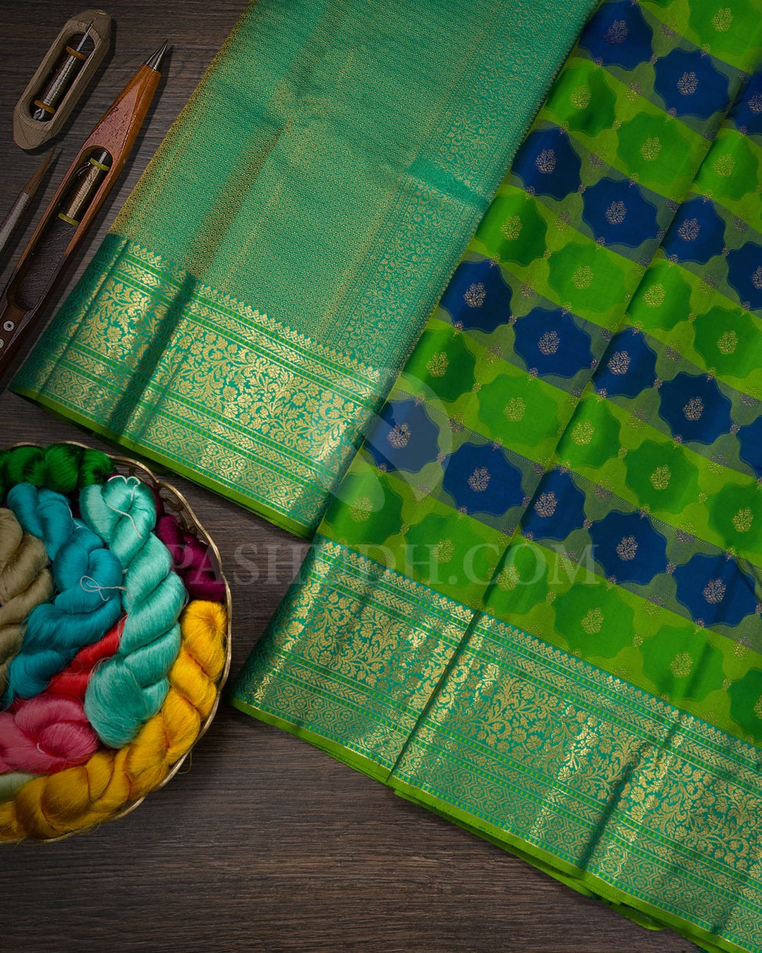 Multicolored Kanjivaram Silk Saree-DJ432(F)