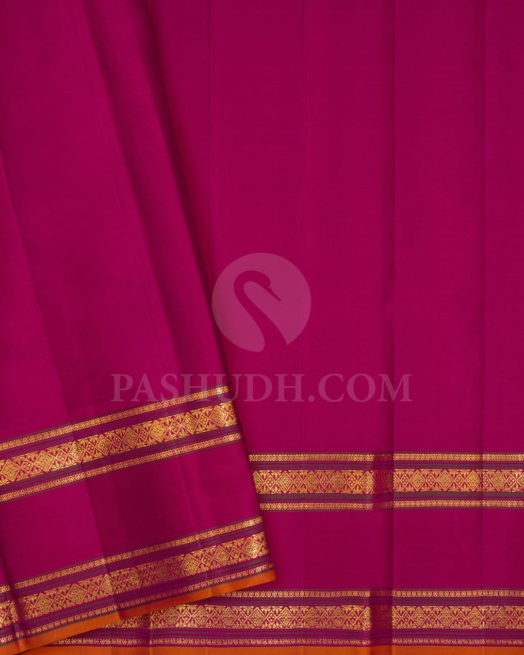 Dual Shaded Purple With Magenta Kanjivaram Silk Saree-DJ455(D)