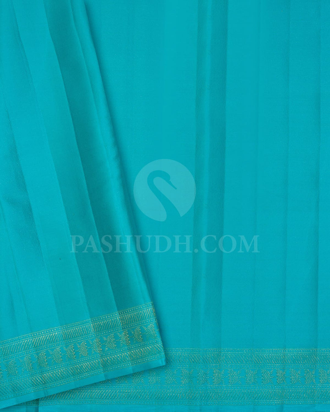 Dual Shaded Sky Blue With Pista Green Kanjivaram Silk Saree-D692(B)