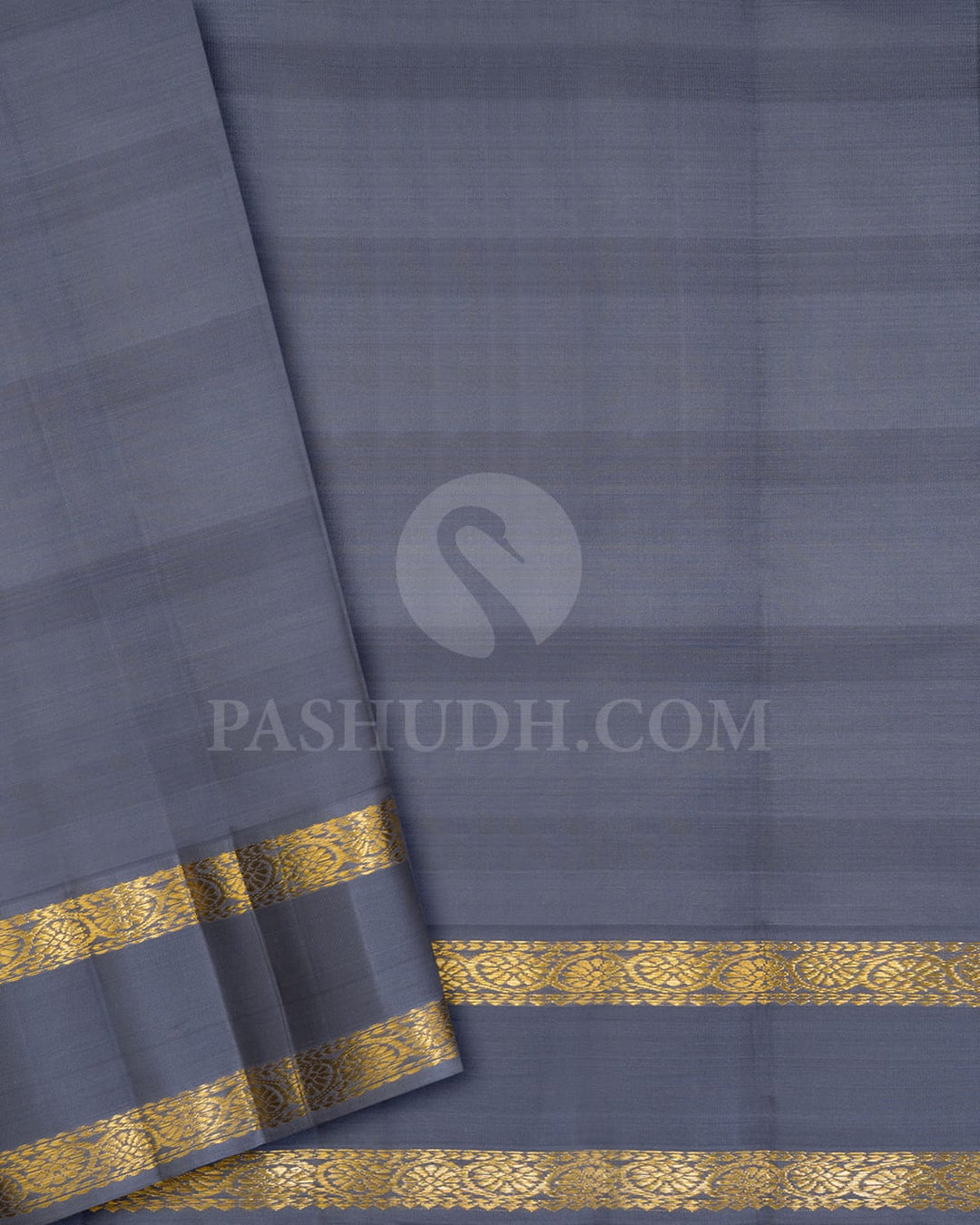 Multicolor With Slate Grey Kanjivaram Silk Saree-DJ382(I)