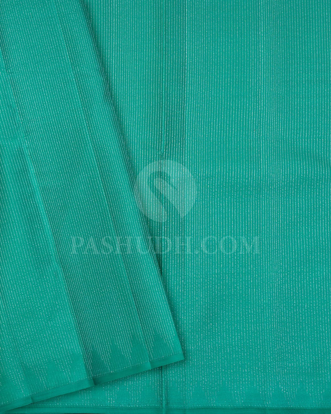 Elephant Grey With Sapphire Green Kanjivaram Silk Saree-DJ403(F)