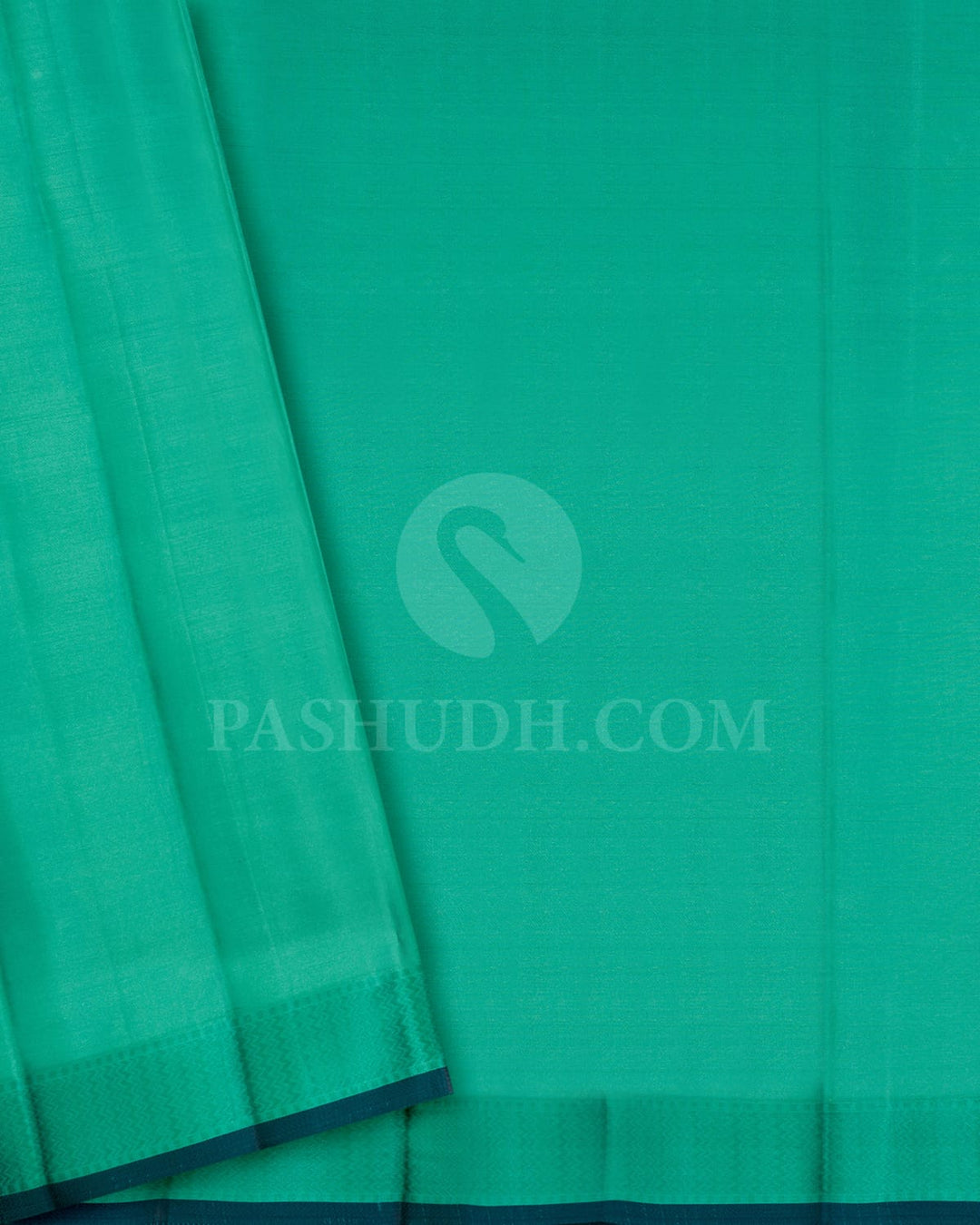 Sky Blue With Dark Sea Green Kanjivaram Silk Saree-DJ445(D)