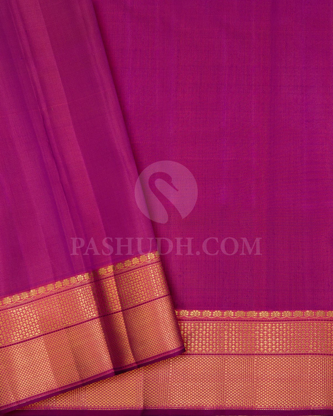 Plum Kanjivaram Silk Saree-D548(F)