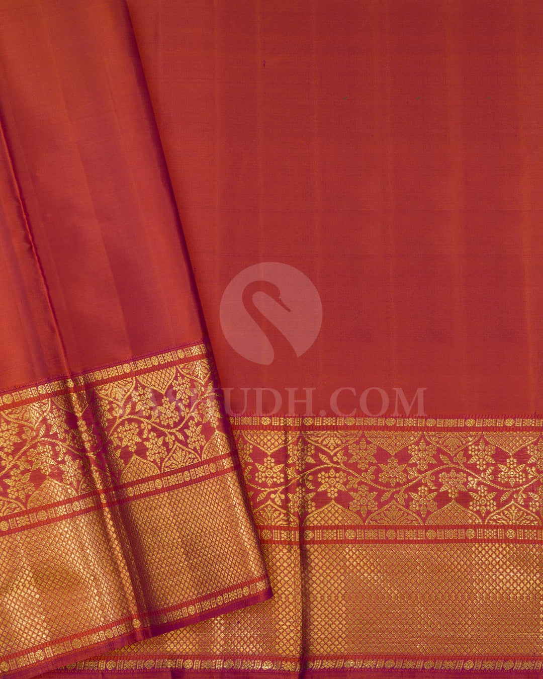 Forest Green With Anandha Blue Kanjivaram Silk Saree-D700(A)