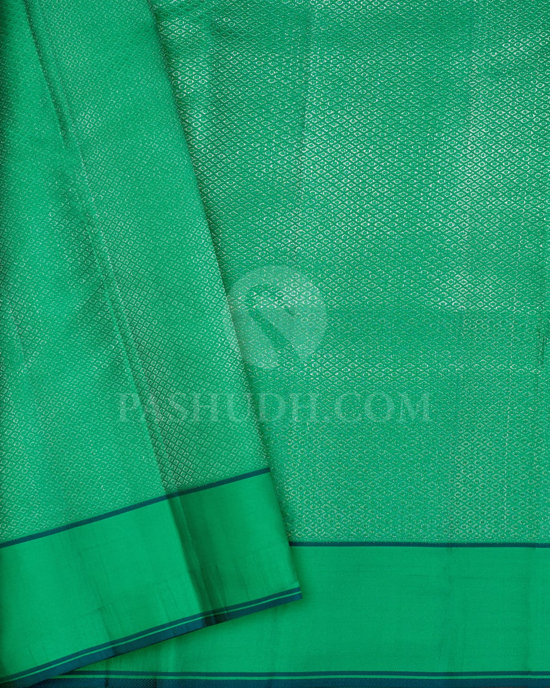 Spring Green Kanjivaram Silk Saree-DJ452(E)
