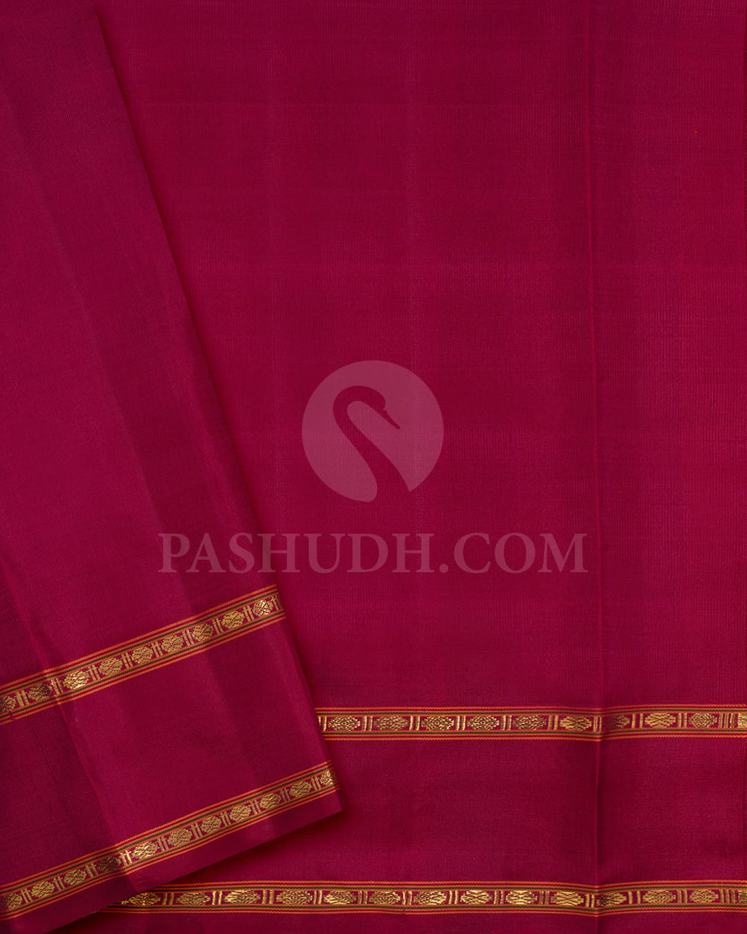 Orange With Bold Red Pure Zari Kanjivaram Silk Saree-SP451