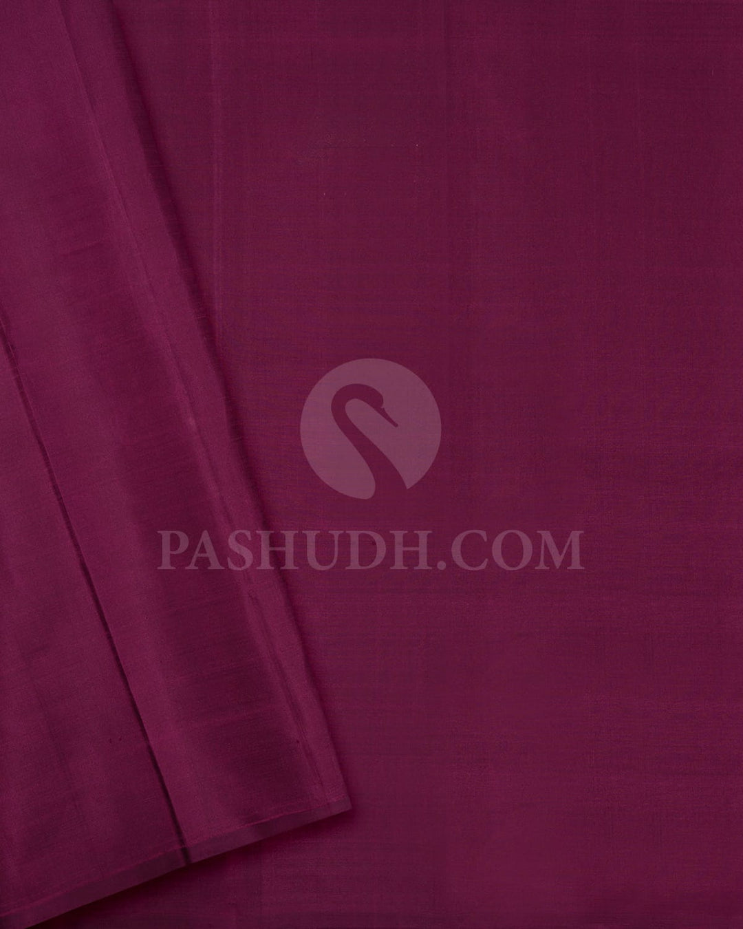 Powder Pink With Wine Kanjivaram Silk Saree-SVJ97