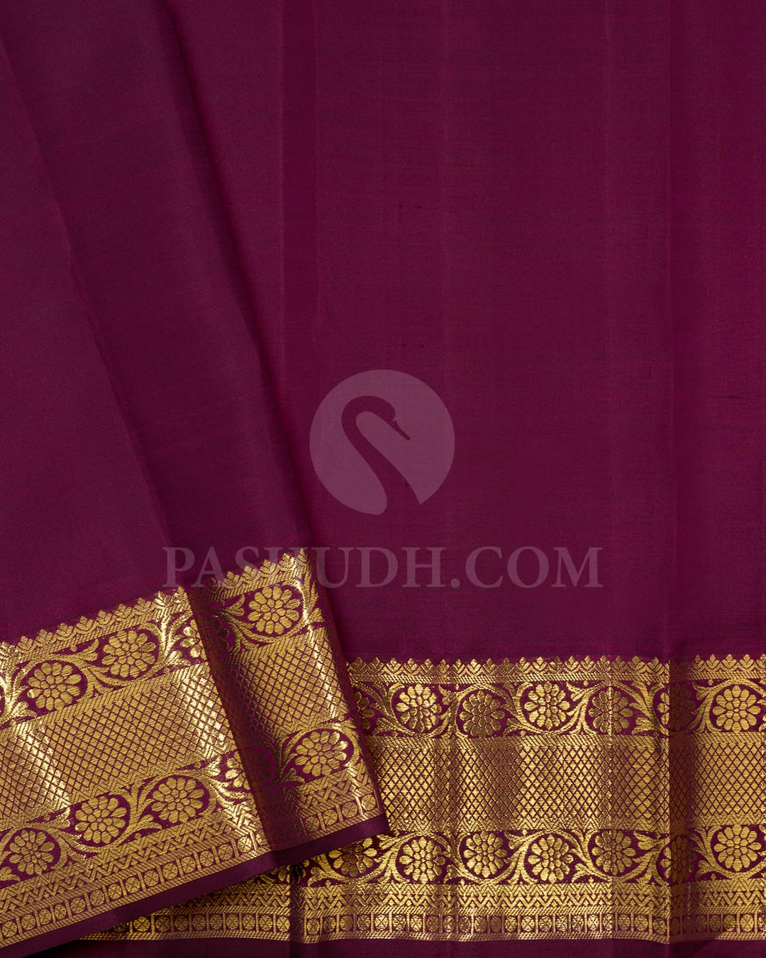 Maroon Traditional Kanjivaram Silk Saree-SP428