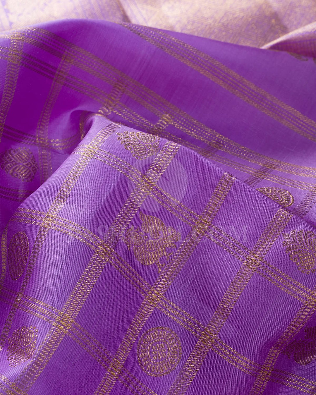 Lavender Traditional Kanjivaram Silk Saree-SP447
