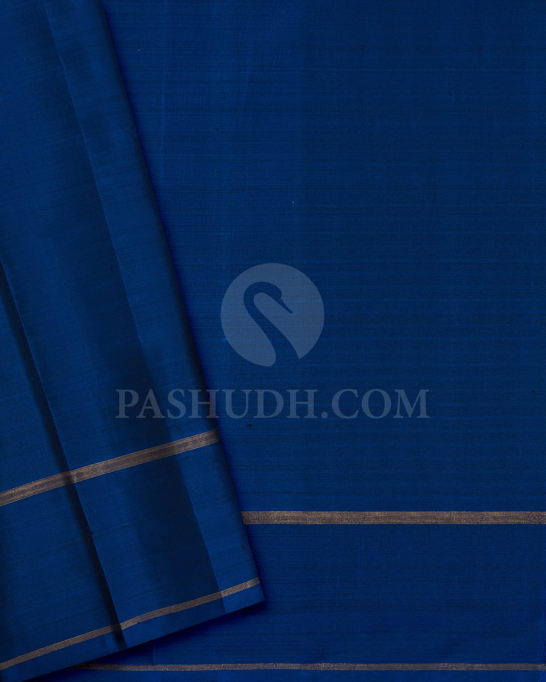 Dual Shaded Fenugreek Brown With Prussian Blue Pure Zari Kanjivaram Silk Saree-SP424