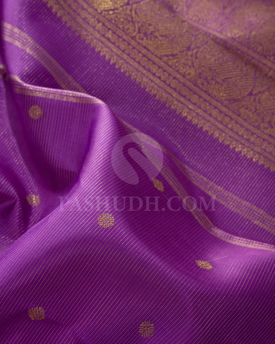 Lavender Traditional Pure Zari Kanjivaram Silk Saree-SP448