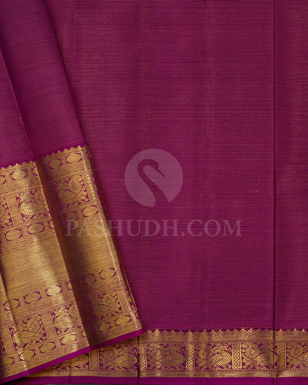 Magenta Purple Traditional Kanjivaram Silk Saree-SP426
