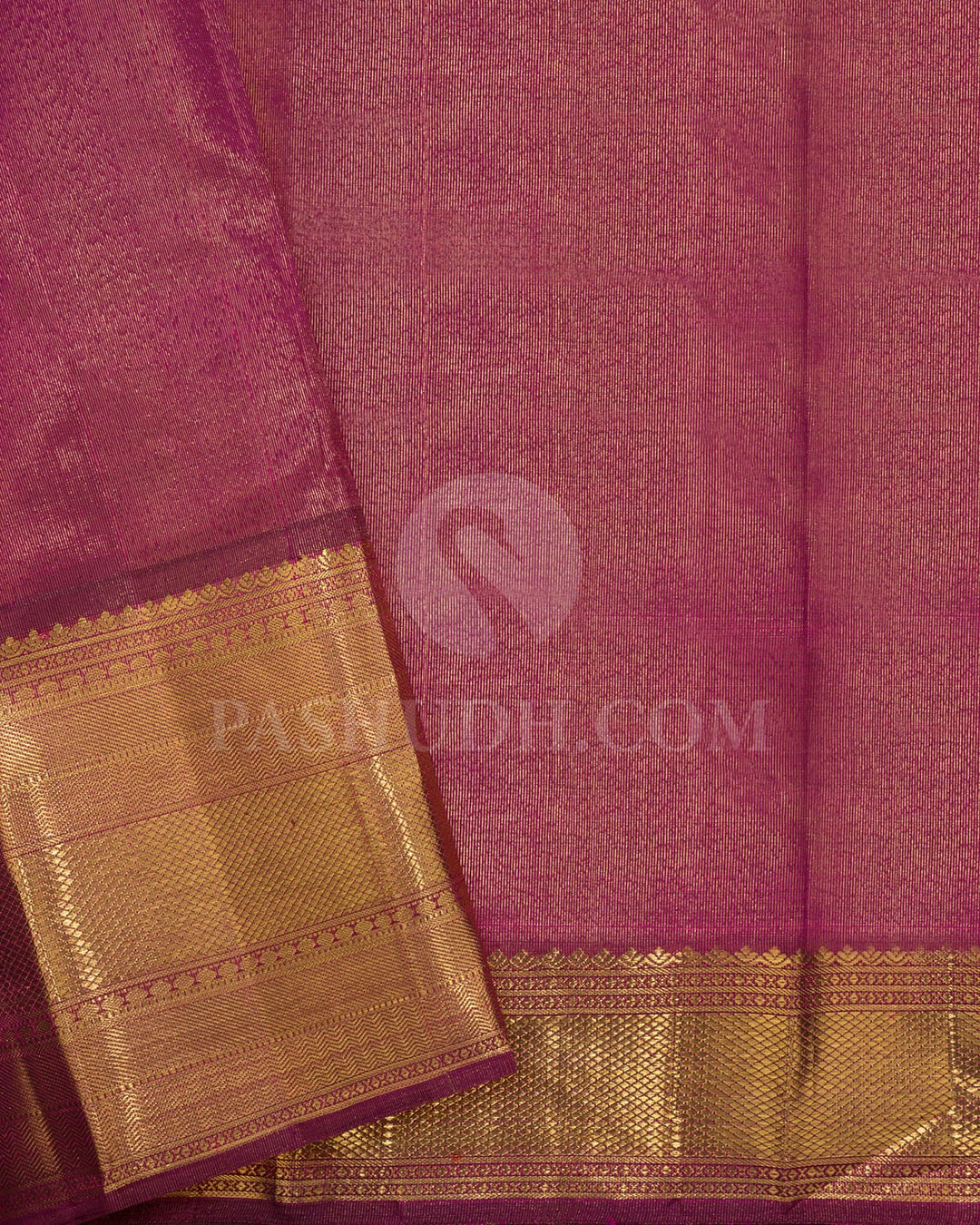 Pink Tissue Kanjivaram Silk Saree-SP442