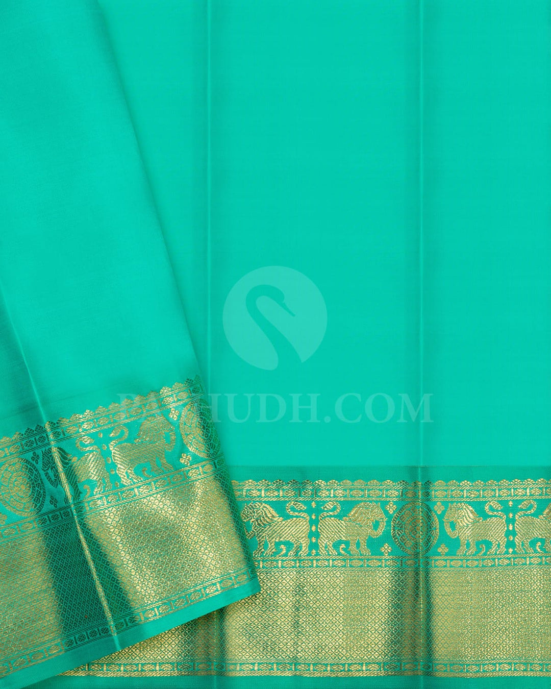 Magenta Pink With Sapphire Green Traditional Kanjivaram Silk Saree-SP434