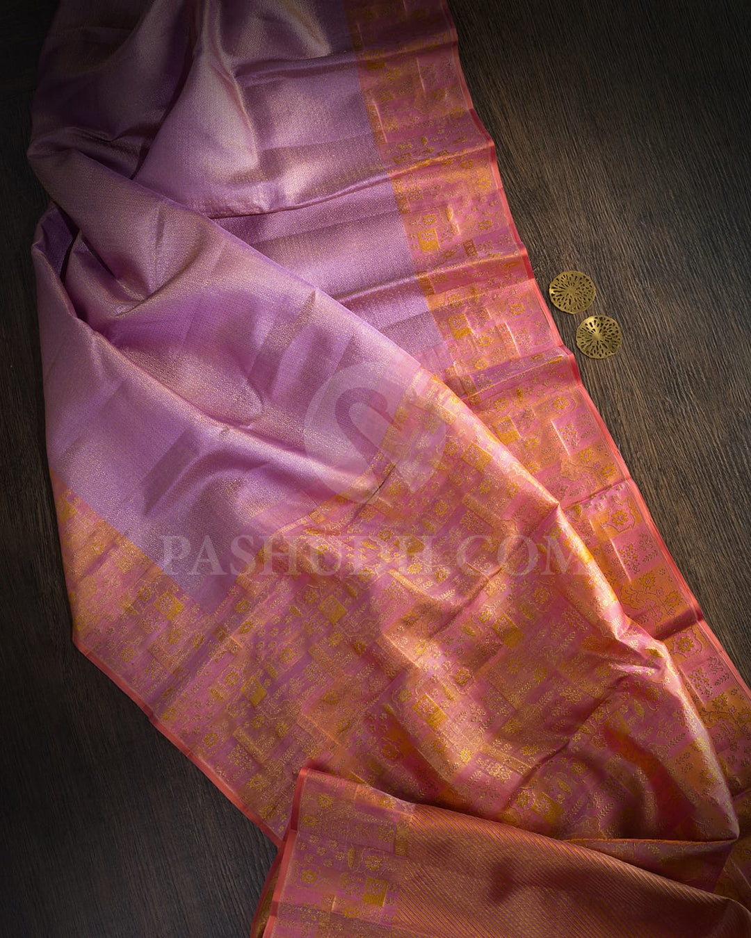 Lavender Kanjivaram Silk Saree-D684(D)